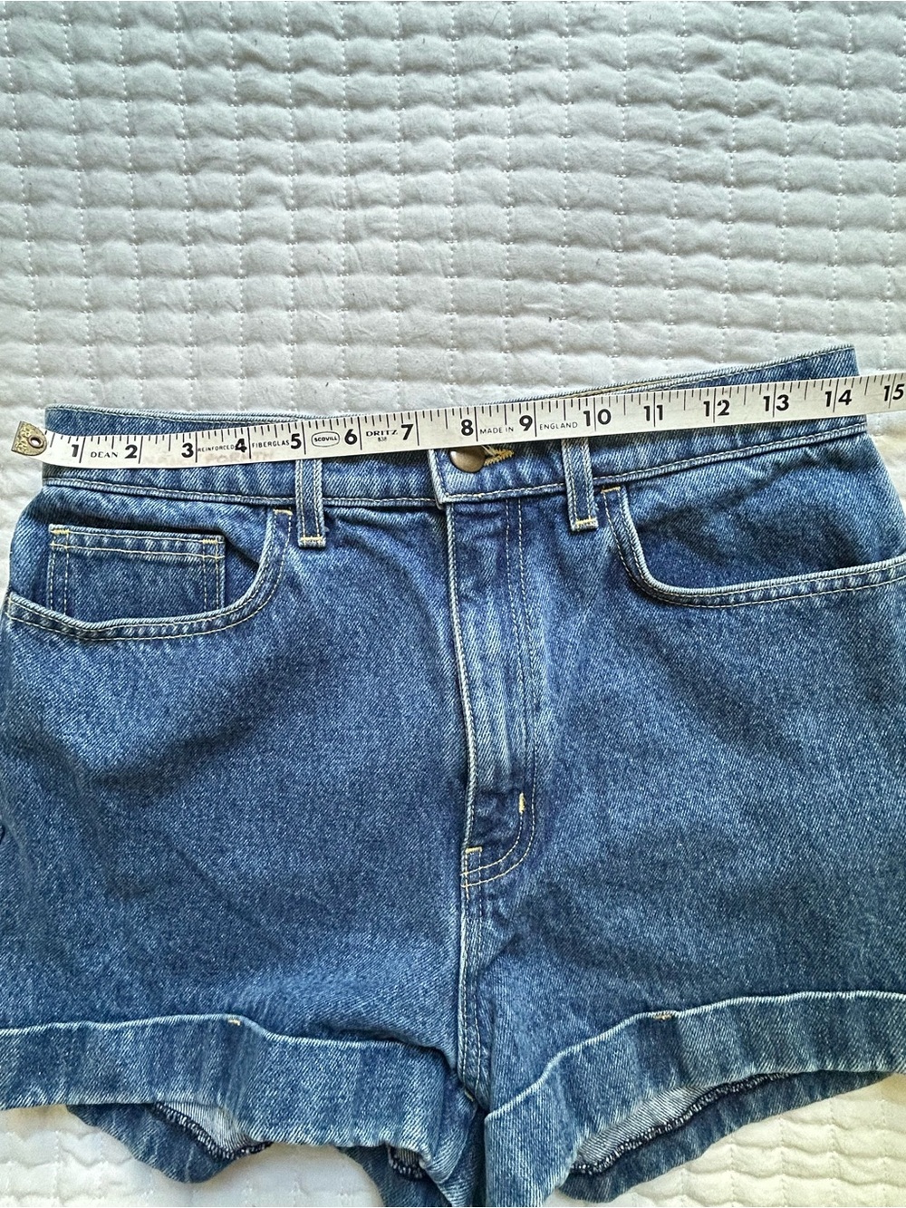 Vintage American Apparel High Waisted Denim Shorts Size 29 - Picture 5 of 8